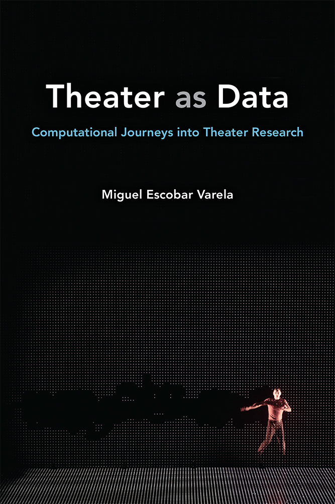 A book cover with a man dancing against a digital background   